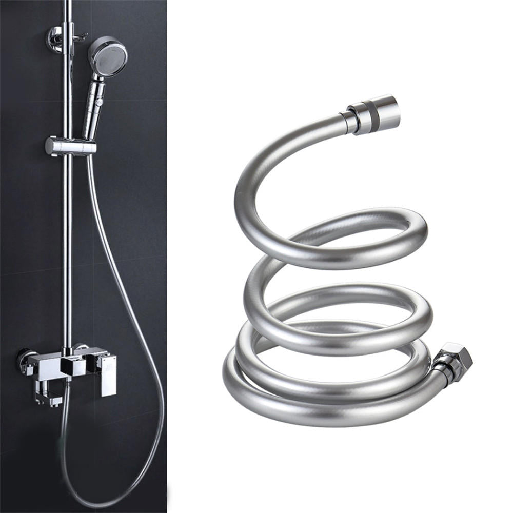 1.5,2,3M 1,2 PVC Smooth High Pressure Water Shower Hose 360 Degree Swivel Long Hose for Bath Handheld Shower Head Image 1