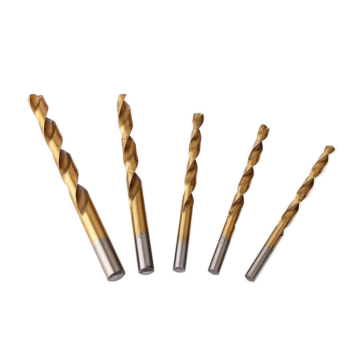 100,130pcs HSS Twist Drill Bit Set Titanium-Coated Drill Bits Woodworking Masonry Drill for Wood Steel Image 7