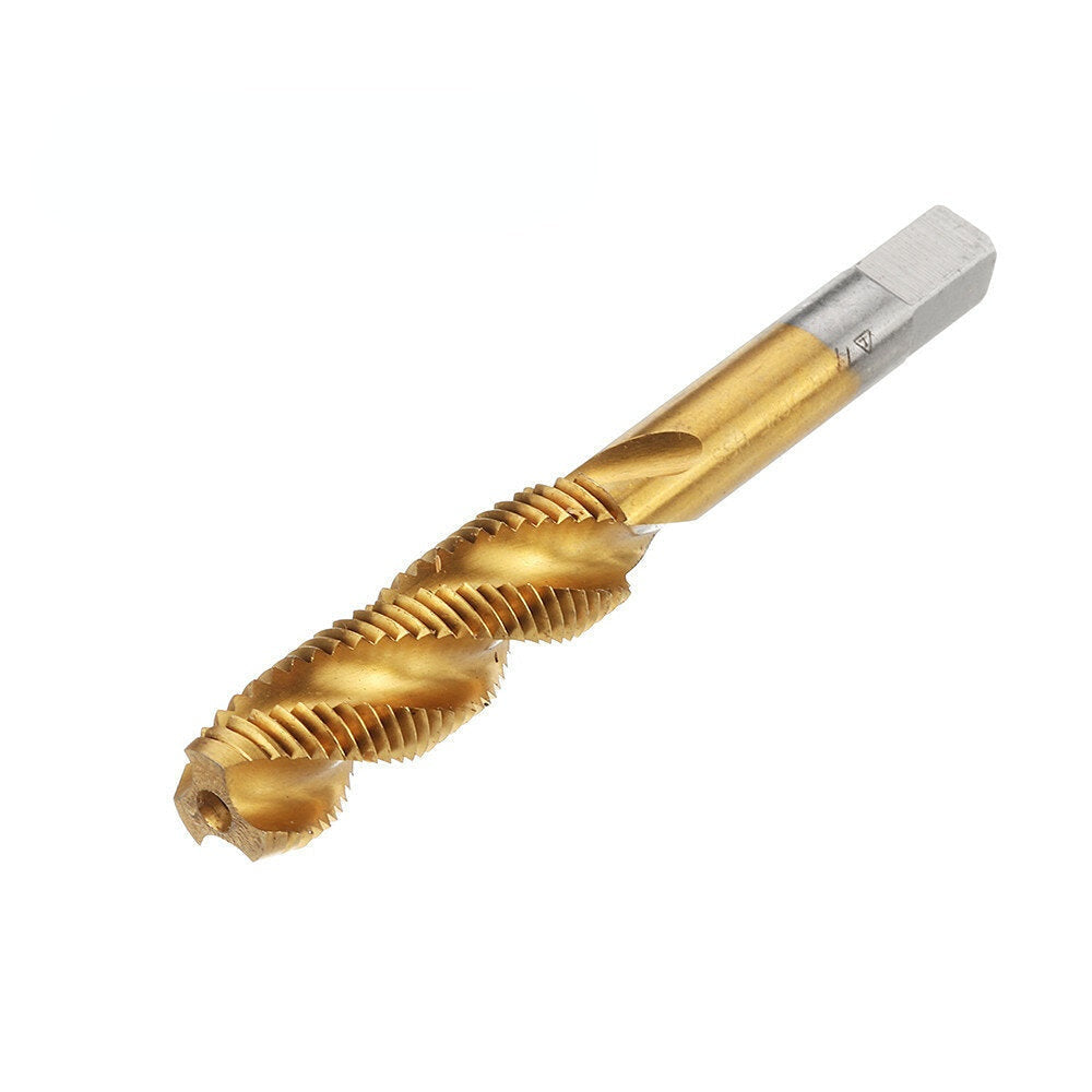 1,2-3,4 Imperial Spiral Flute Hand Tap HSS Titanium Coated Machine Screw Plug Tap Drill Image 8