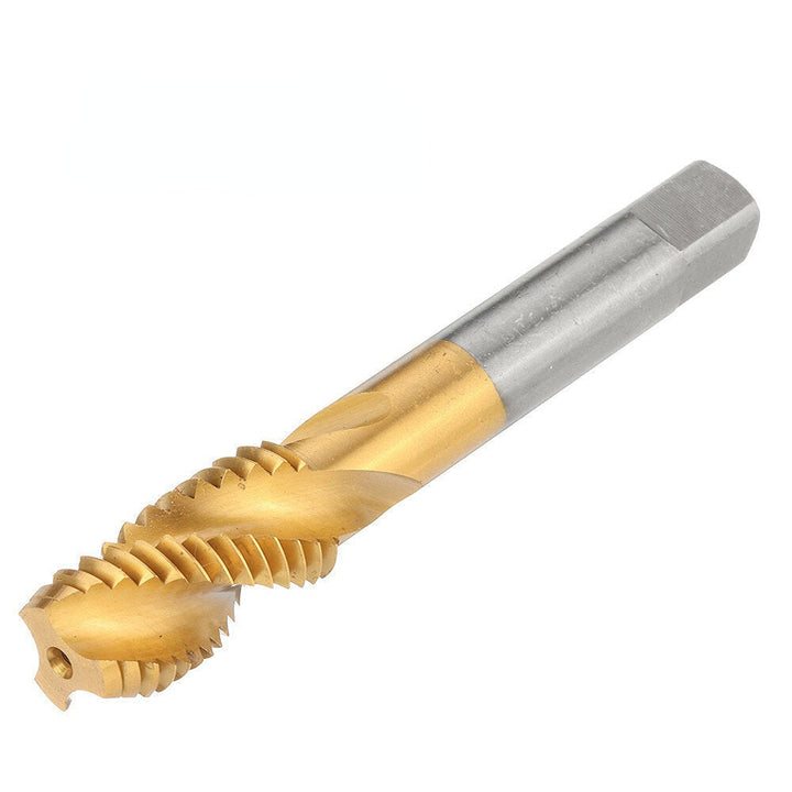 1,2-3,4 Imperial Spiral Flute Hand Tap HSS Titanium Coated Machine Screw Plug Tap Drill Image 9