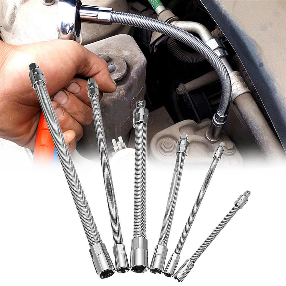 1,4 Inch 3,8 Inch 1,2 Inch Ratchet Socket Wrench Drive Flexible Extension Bar Adapter Tool Image 10