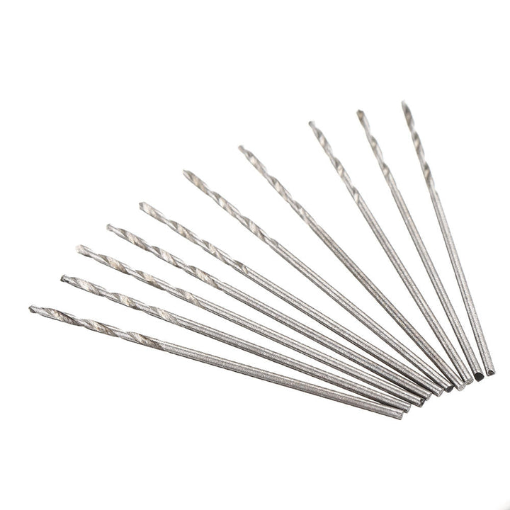 10Pcs 0.4-2.0mm Drill Bit HSS High Speed Steel Straight Shank Twist Drill Bit For Hand Twist Drill Image 1