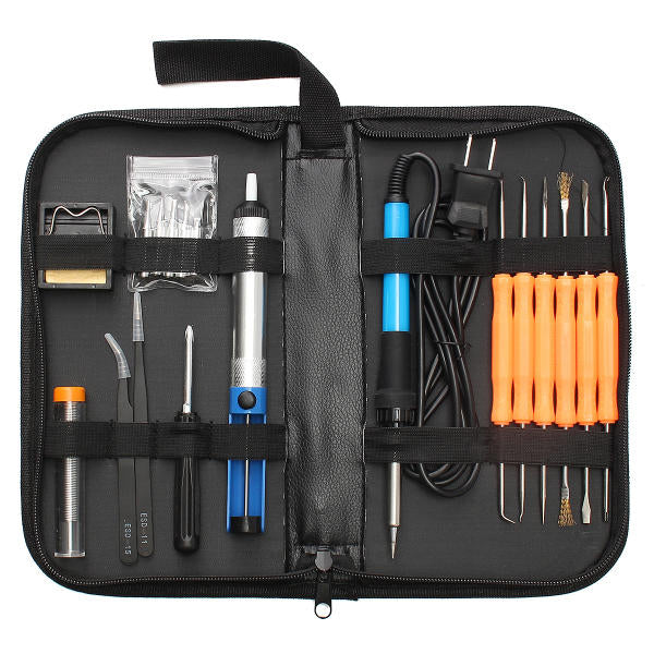 110V,220V 60W Adjustable Temperature Welding Solder Soldering Iron Tool Kit EU,US Plug Image 5