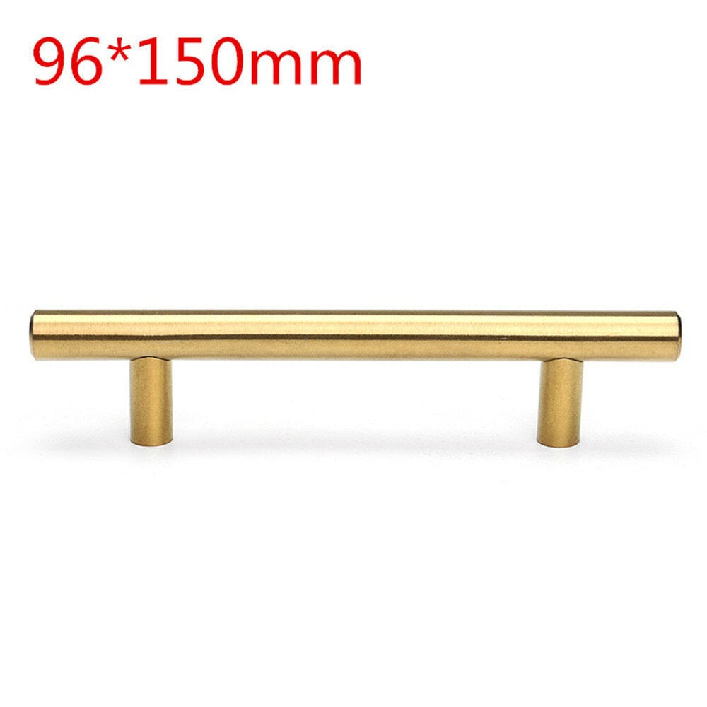 12mm Diameter Stainless Steel T Bar Handles Kitchen Cupboard Drawer Door Handles Image 1