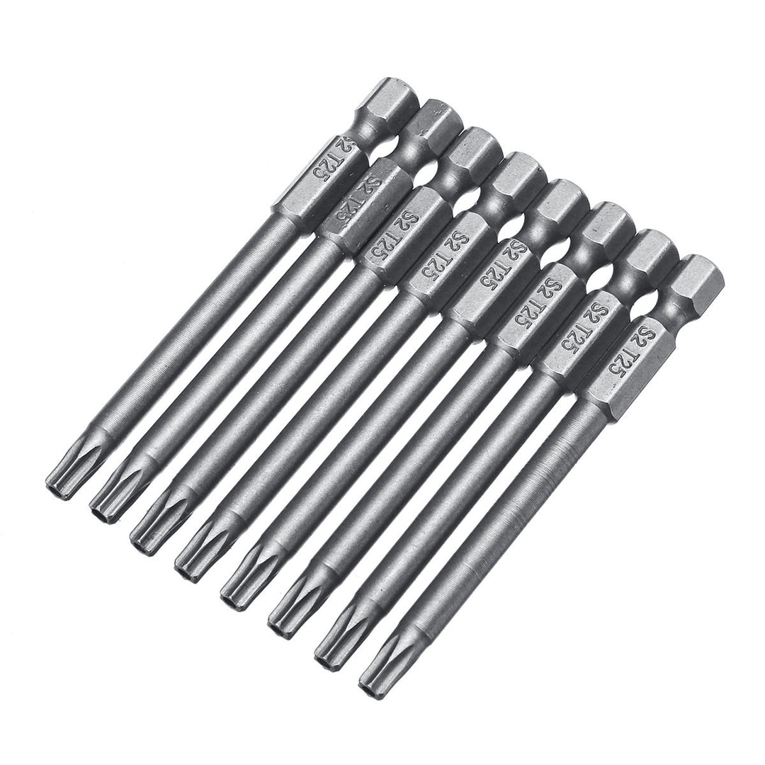 10pcs TT6-TT40 Torx Head Screwdriver Bit 75mm Hex Shank Power Drill Screwdriver Bits Set Image 1