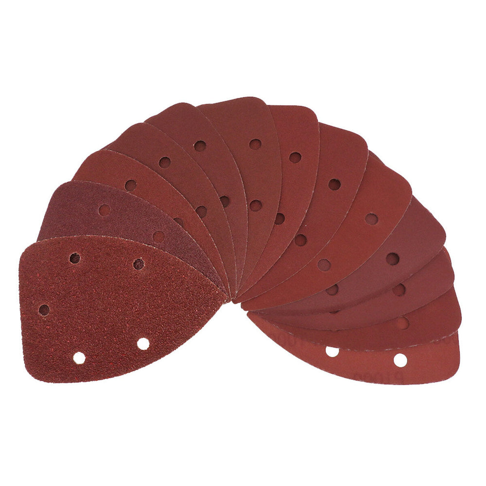 10pcs Sanding Sheets Sanding Discs Sandpaper Pads Triangle Grinding Tool Image 2