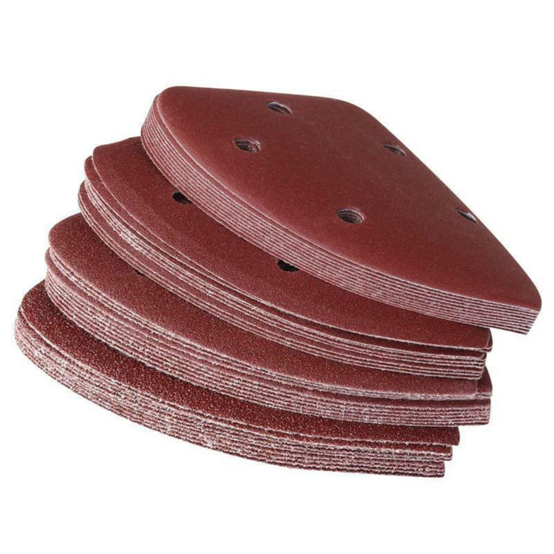 10pcs Sanding Sheets Sanding Discs Sandpaper Pads Triangle Grinding Tool Image 3