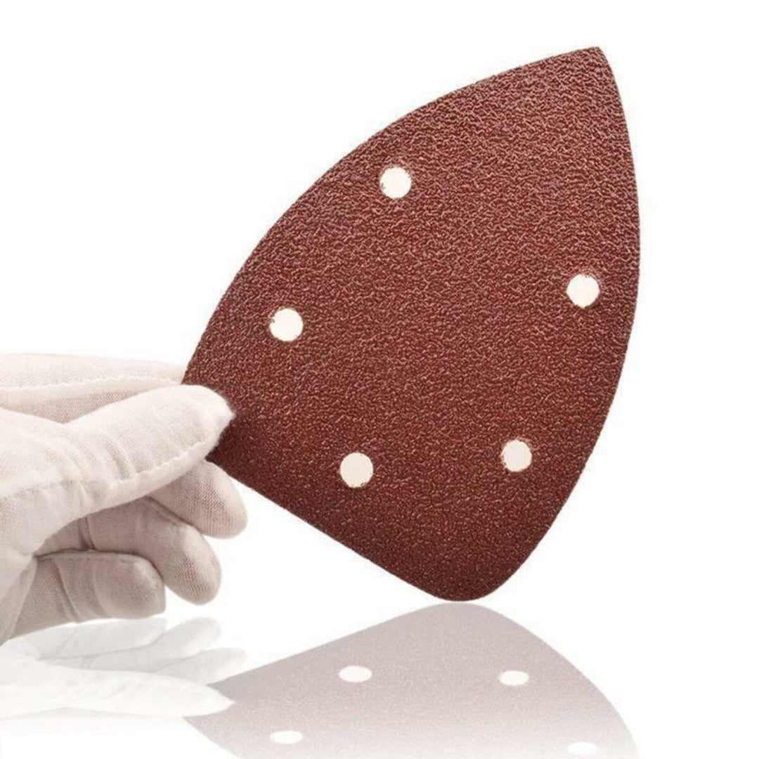 10pcs Sanding Sheets Sanding Discs Sandpaper Pads Triangle Grinding Tool Image 4