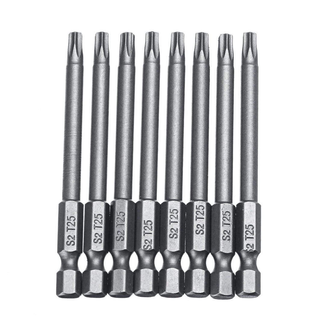 10pcs TT6-TT40 Torx Head Screwdriver Bit 75mm Hex Shank Power Drill Screwdriver Bits Set Image 11