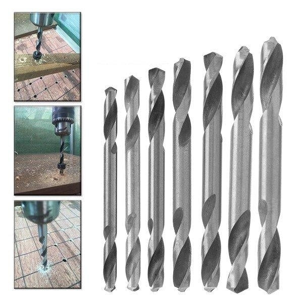 10pcs 3.2,3.5,4.0,4.2,4.5,5.0,5.2mm HSS Straight Shank Double Head Twist Drill Bit Image 1