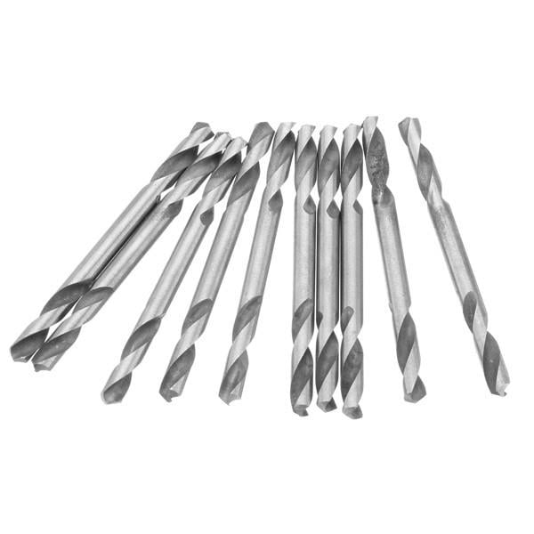 10pcs 3.2,3.5,4.0,4.2,4.5,5.0,5.2mm HSS Straight Shank Double Head Twist Drill Bit Image 5