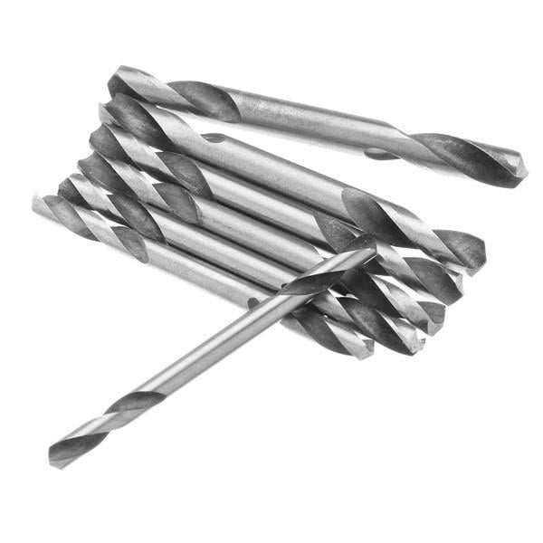 10pcs 3.2,3.5,4.0,4.2,4.5,5.0,5.2mm HSS Straight Shank Double Head Twist Drill Bit Image 8