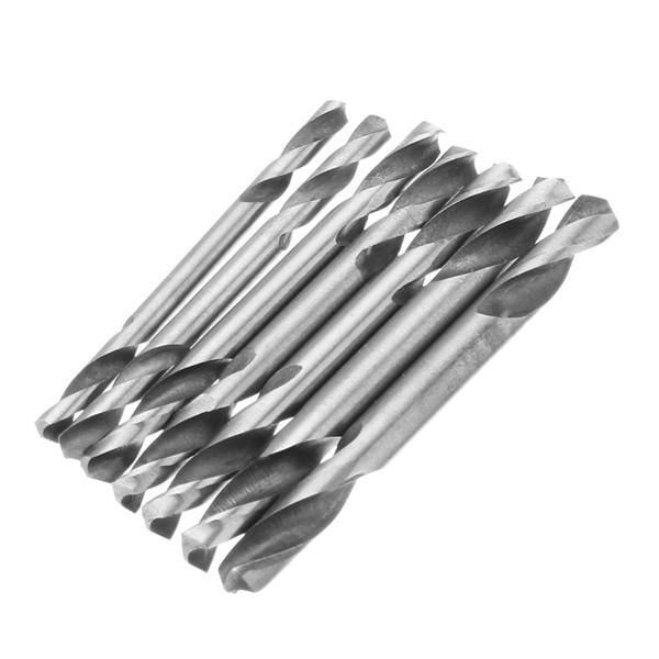 10pcs 3.2,3.5,4.0,4.2,4.5,5.0,5.2mm HSS Straight Shank Double Head Twist Drill Bit Image 10