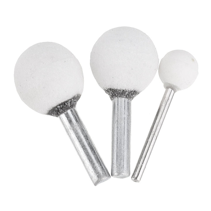 10pcs 3x12,6x22,6x25mm Abrasive Mounted Grinding Stone Spherical Head Wheel Abrasive Tools for Rotary Tool Image 6