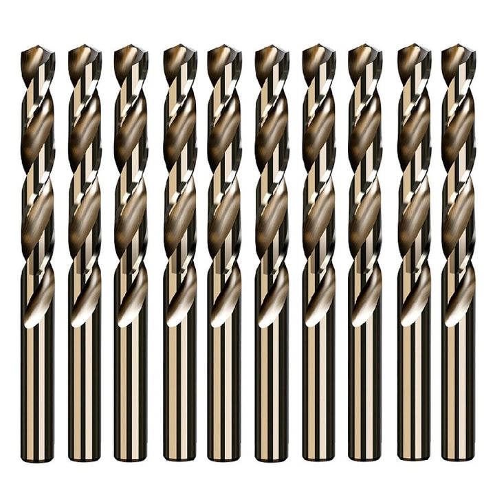 10Pcs 5.2,5.5,6.0,8.5mm M35 High Speed Steel Containing Cobalt Twist Drill Bit Tool for Metal Stainless Steel Drilling Image 1