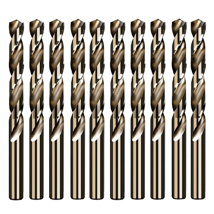 10Pcs 5.2,5.5,6.0,8.5mm M35 High Speed Steel Containing Cobalt Twist Drill Bit Tool for Metal Stainless Steel Drilling Image 1