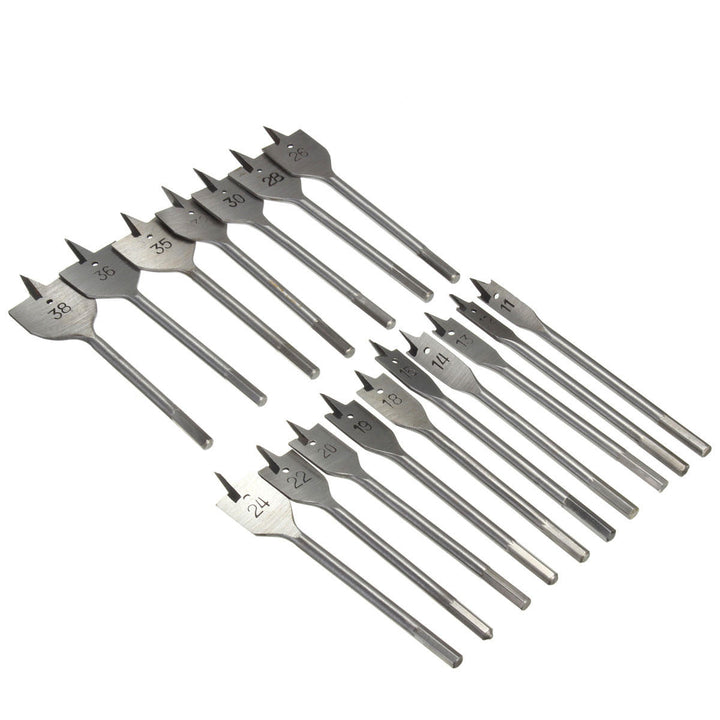 11-38mm Wood Flat Drill Bits Hex Shank Wood Working Spade Drill Bits Image 2