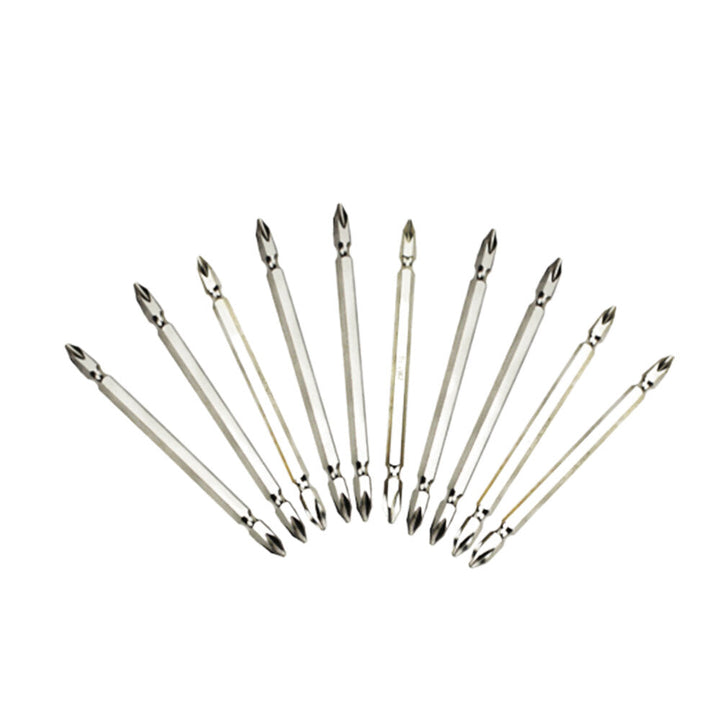 10Pcs 65,110mm PH2 Electric Screwdriver Bits S2 Alloy Steel Magnetic Double-ended Cross Screwdriver Bits for Electric Image 1