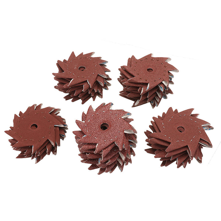 10Pcs 80,120,180,240,320 Grit Octagonal Abrasive Sandpaper Double Layer Sanding Buffing Tool Image 2