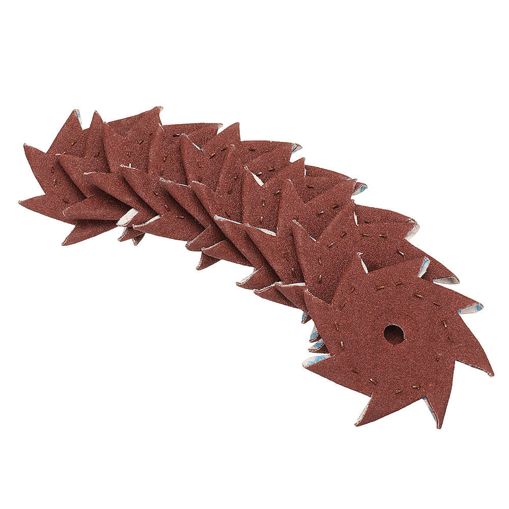 10Pcs 80,120,180,240,320 Grit Octagonal Abrasive Sandpaper Double Layer Sanding Buffing Tool Image 7