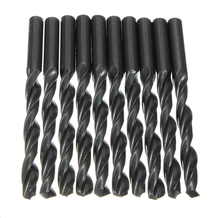 10pcs HSS Straight Shank Worm Spiral Twist Drill Bits from 1-10MM Image 4