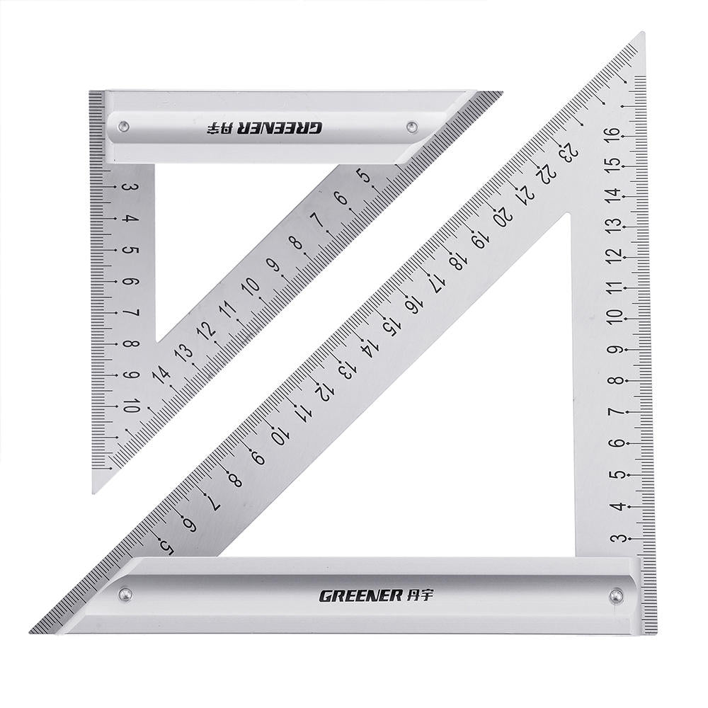 120,180mm Metric Triangle Angle Ruler Stainless Steel Woodworking Square Layout Tool Image 1