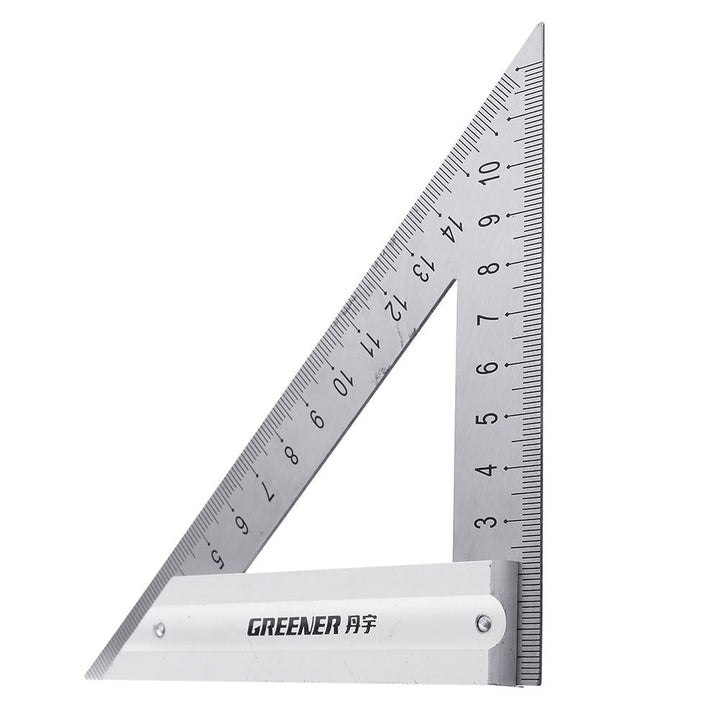 120,180mm Metric Triangle Angle Ruler Stainless Steel Woodworking Square Layout Tool Image 3