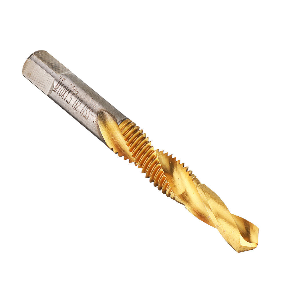 10pcs M3-10 Countersink Drill Bit HSS Titanium Coating M3,4,5,6,8,10 Tapping Chamfering Drill Machine Thread Tap Image 2