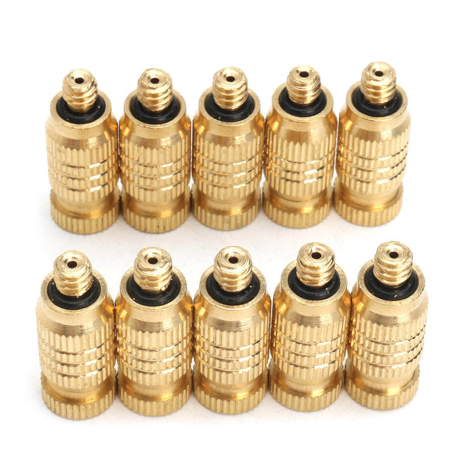 10Pcs 4mm Male Threaded Brass Fogging Nozzle Spray Sprinkler Head Irrigation Cooling Image 1