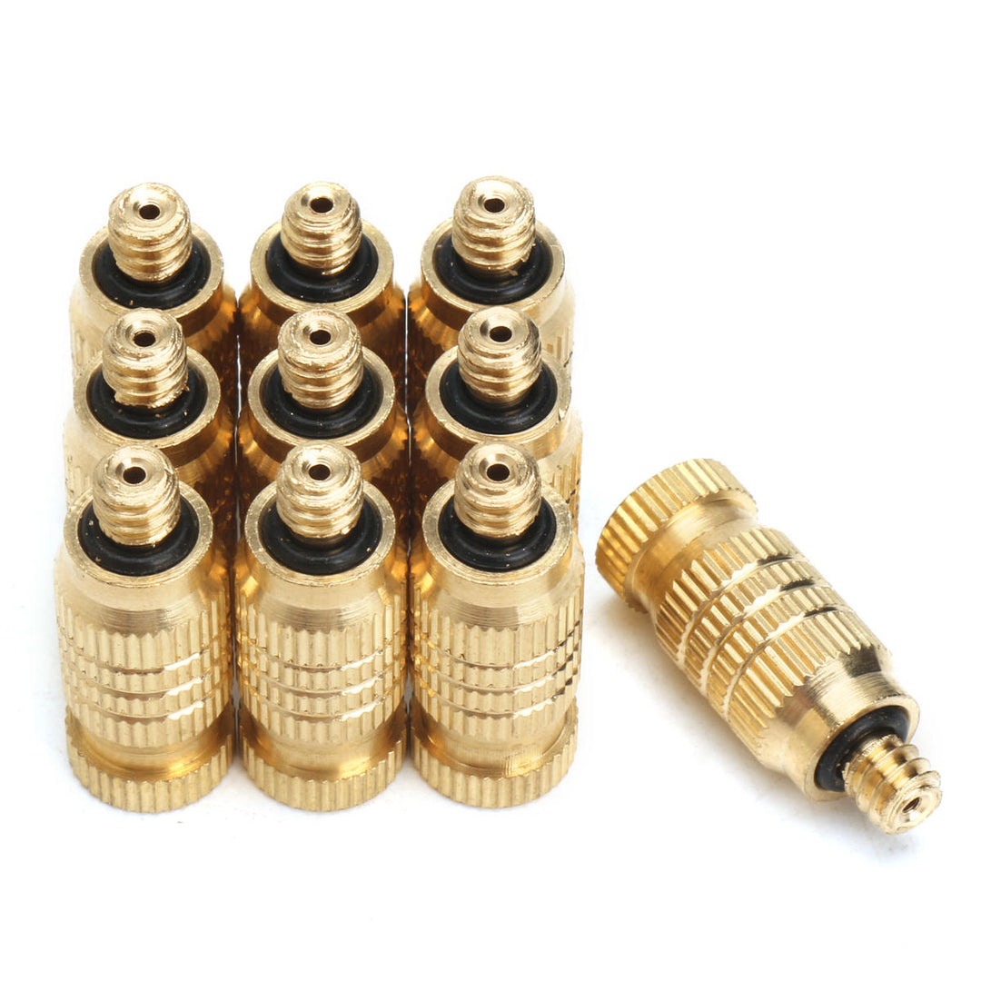 10Pcs 4mm Male Threaded Brass Fogging Nozzle Spray Sprinkler Head Irrigation Cooling Image 3