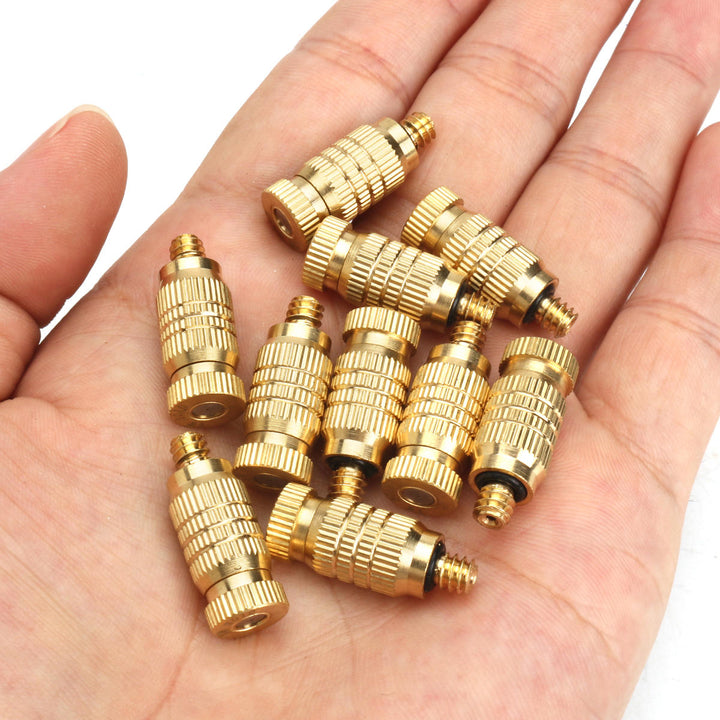 10Pcs 4mm Male Threaded Brass Fogging Nozzle Spray Sprinkler Head Irrigation Cooling Image 7