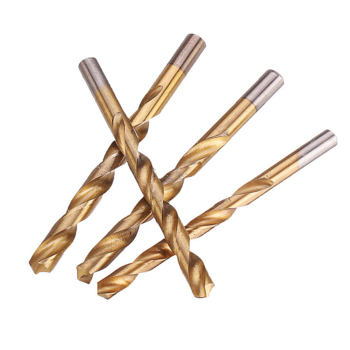 13,19,25pcs HSS Twist Drill Bit Set 1-10mm Titanium Coated Drill Bit for Wood Metal Drilling Image 7