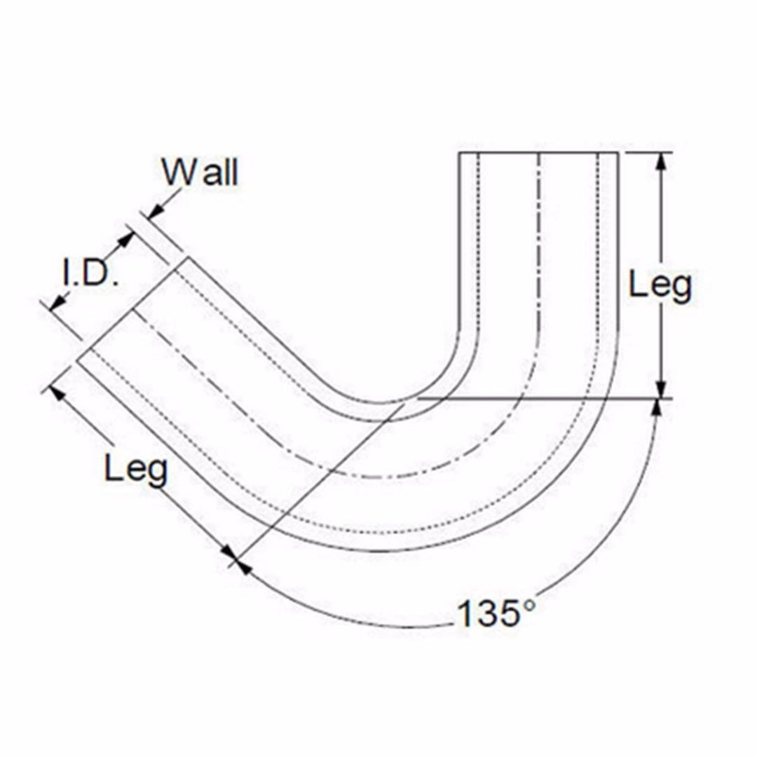 13-82mm 135 Degree Silicone Hose Elbow Bend Vacuum Hose Tubing Turbo Coolant Tube Image 4