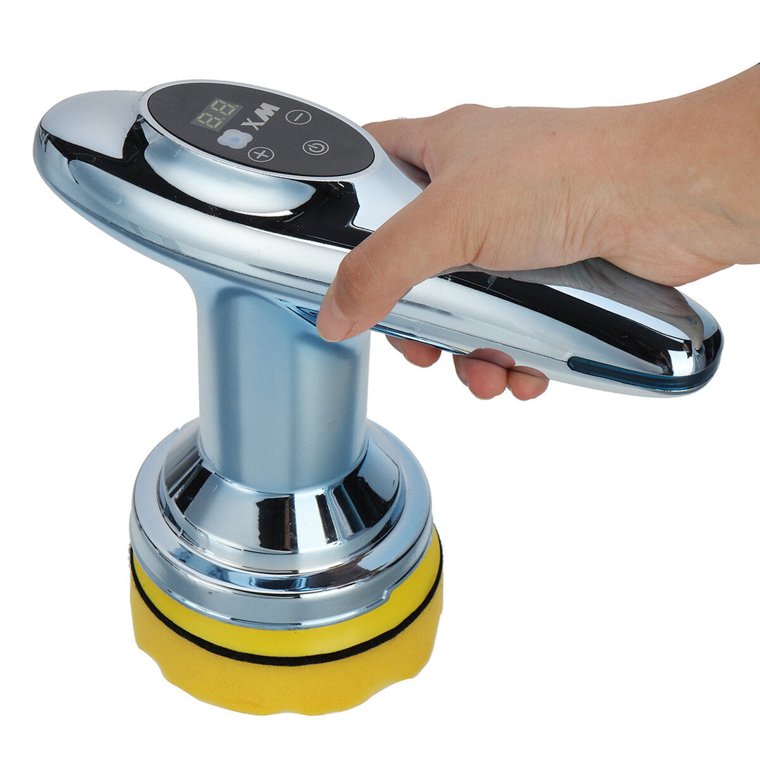 12V 4 inch 6 Gears USB Rechargeable Cordless Electric Car Polisher Small Grinder Waxing Machine Smart Digital Display Image 6