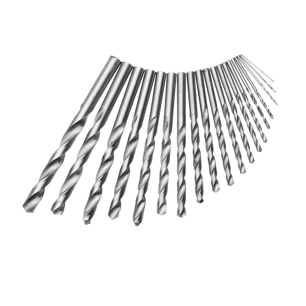 19pcs 1-10mm HSS Twist Drill Bit Set Straight Shank Twist Drill Bit Image 2