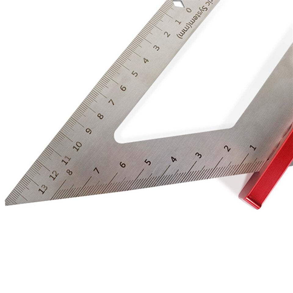 140MM Stainless Steel Inch Woodworking Triangle Ruler Multi-functional Scribing Angle Ruler For DIY Image 4