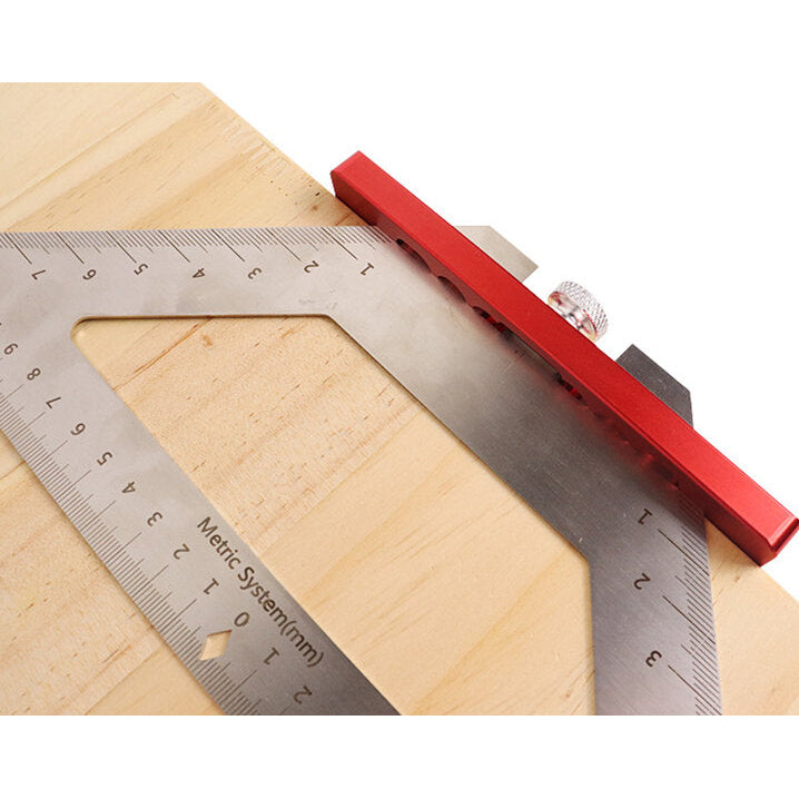 140MM Stainless Steel Inch Woodworking Triangle Ruler Multi-functional Scribing Angle Ruler For DIY Image 5