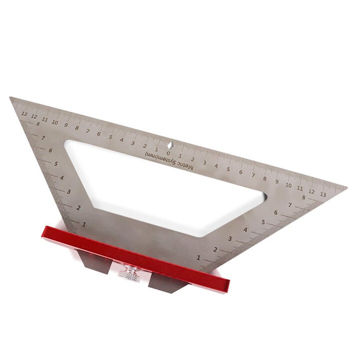 140MM Stainless Steel Inch Woodworking Triangle Ruler Multi-functional Scribing Angle Ruler For DIY Image 8