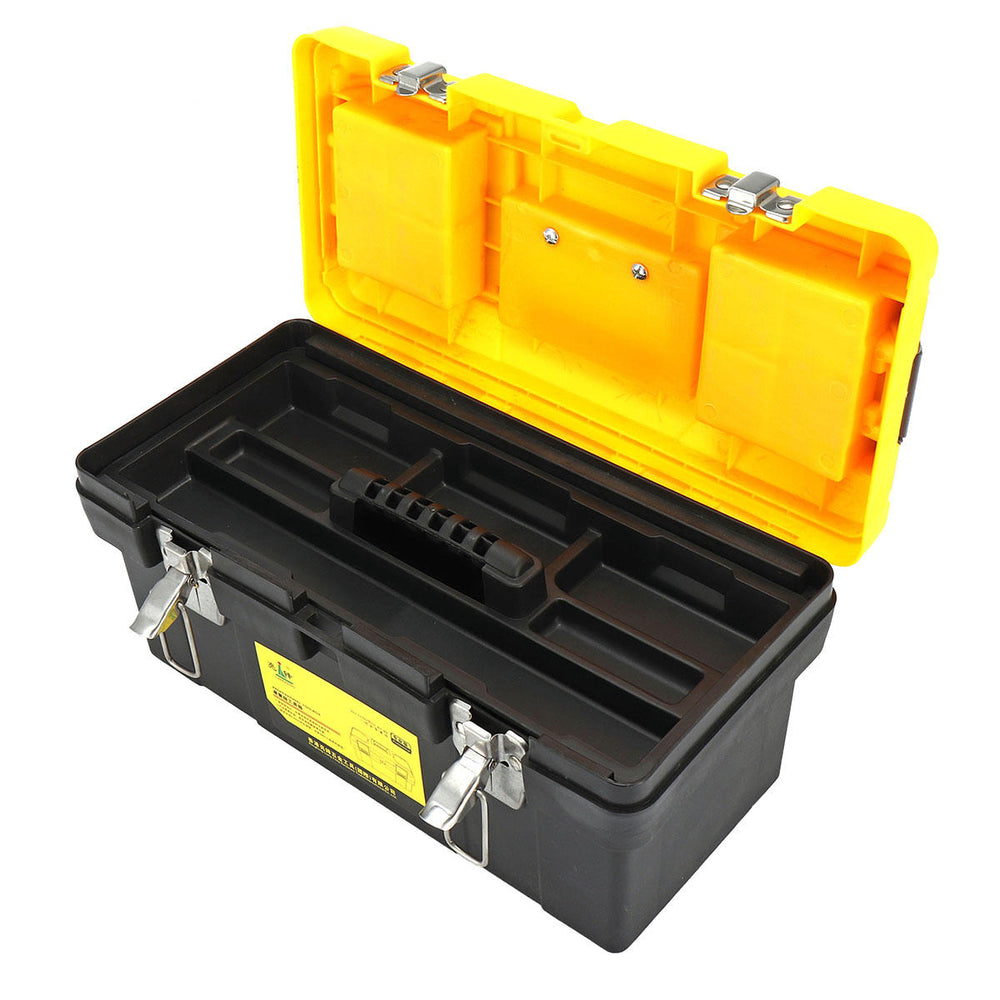 14,17,19 Inch Plastic Work Tools Storage Box Protable Carrying Case Handle Accessories Holder Image 2