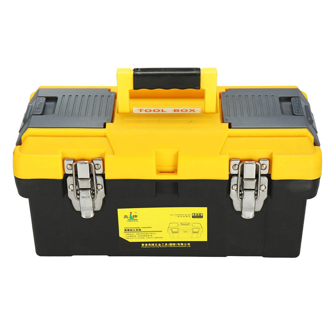 14,17,19 Inch Plastic Work Tools Storage Box Protable Carrying Case Handle Accessories Holder Image 6