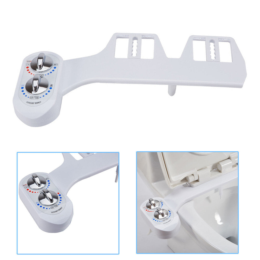 15,16" 3,8" 1,2" Toilet Bidet Seat Attachment Bathroom Hot,Cold Water Spray Non-Electric Sprayer Image 2