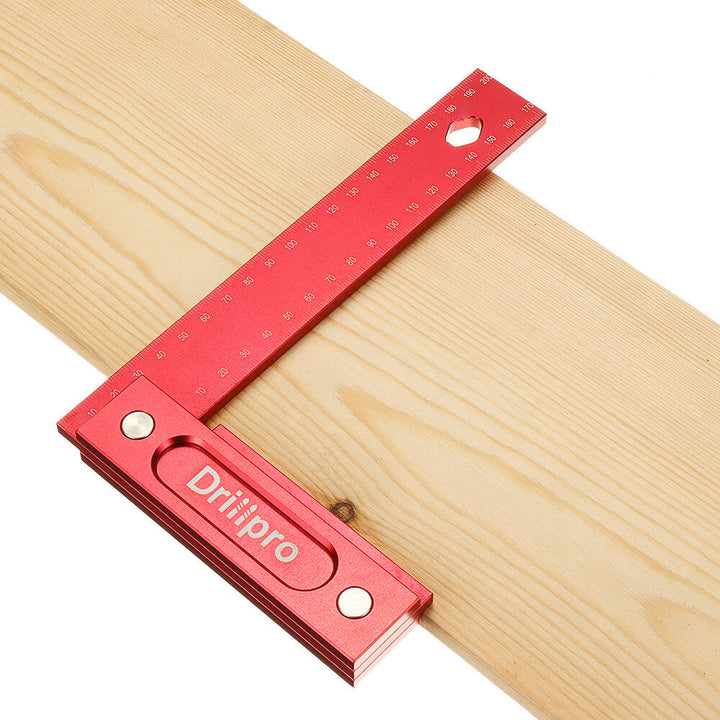 150,200mm Metric Precision Woodworking Square Aluminum Alloy Wide Seat Scribing Tool L 90 Right Angle Ruler Image 5