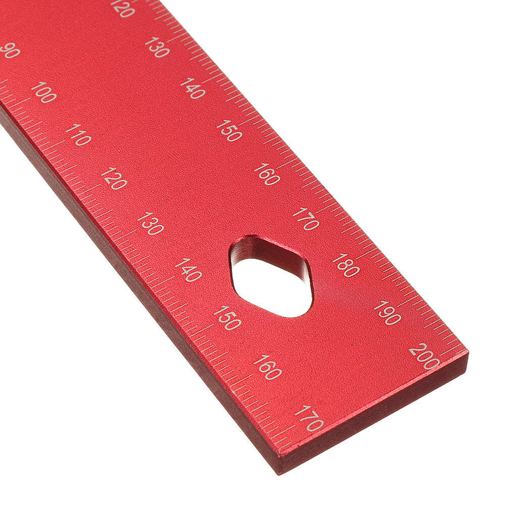 150,200mm Metric Precision Woodworking Square Aluminum Alloy Wide Seat Scribing Tool L 90 Right Angle Ruler Image 8