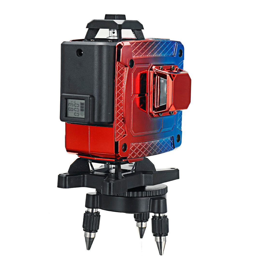 16 Line 4D Colorful Green Light Laser Level Single,Dual Battery 360 Horizontal Vertical Cross Measurement Image 5