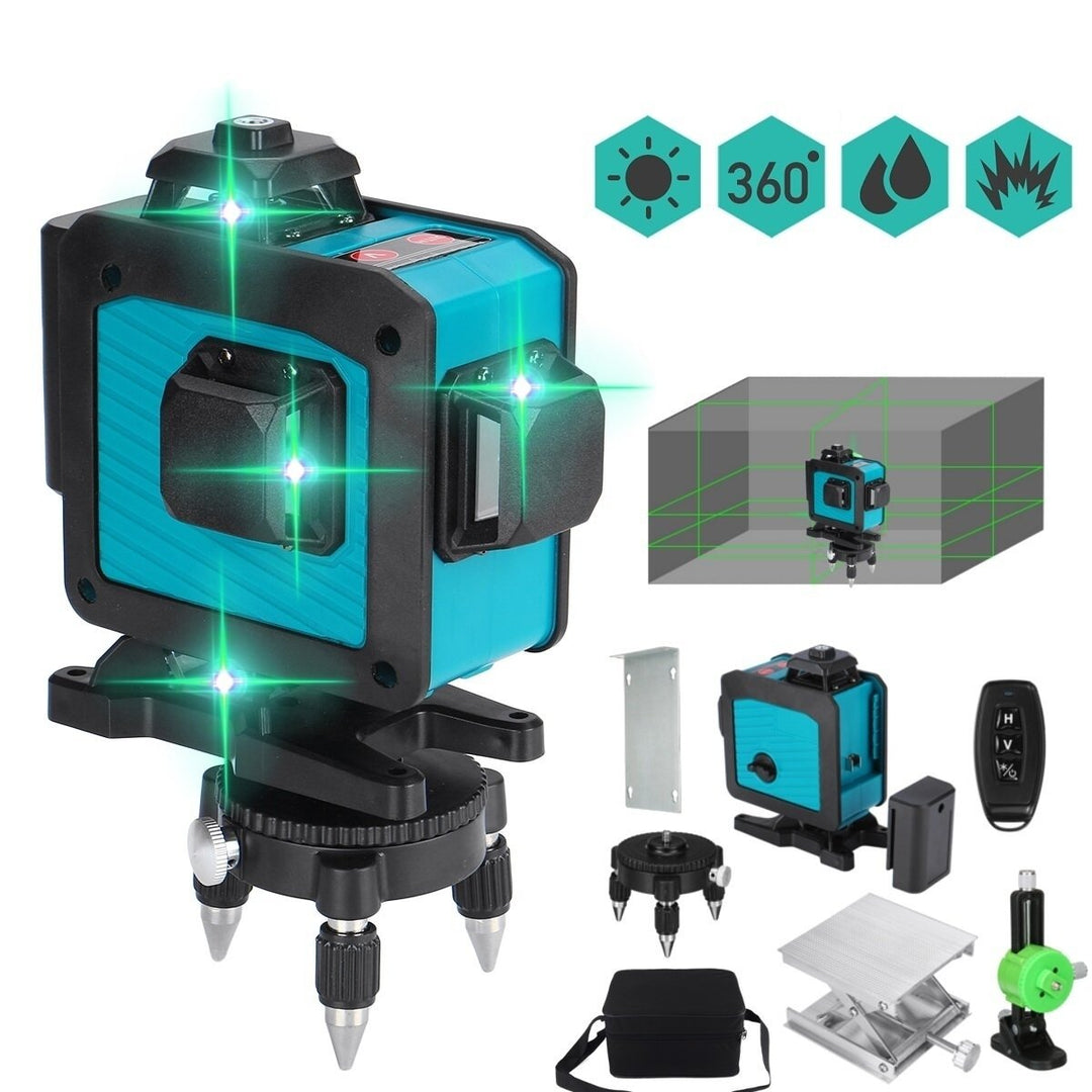 16 Line Laser Level Green Light 360 Self Leveling Cross Horizontal Vertical Image 1