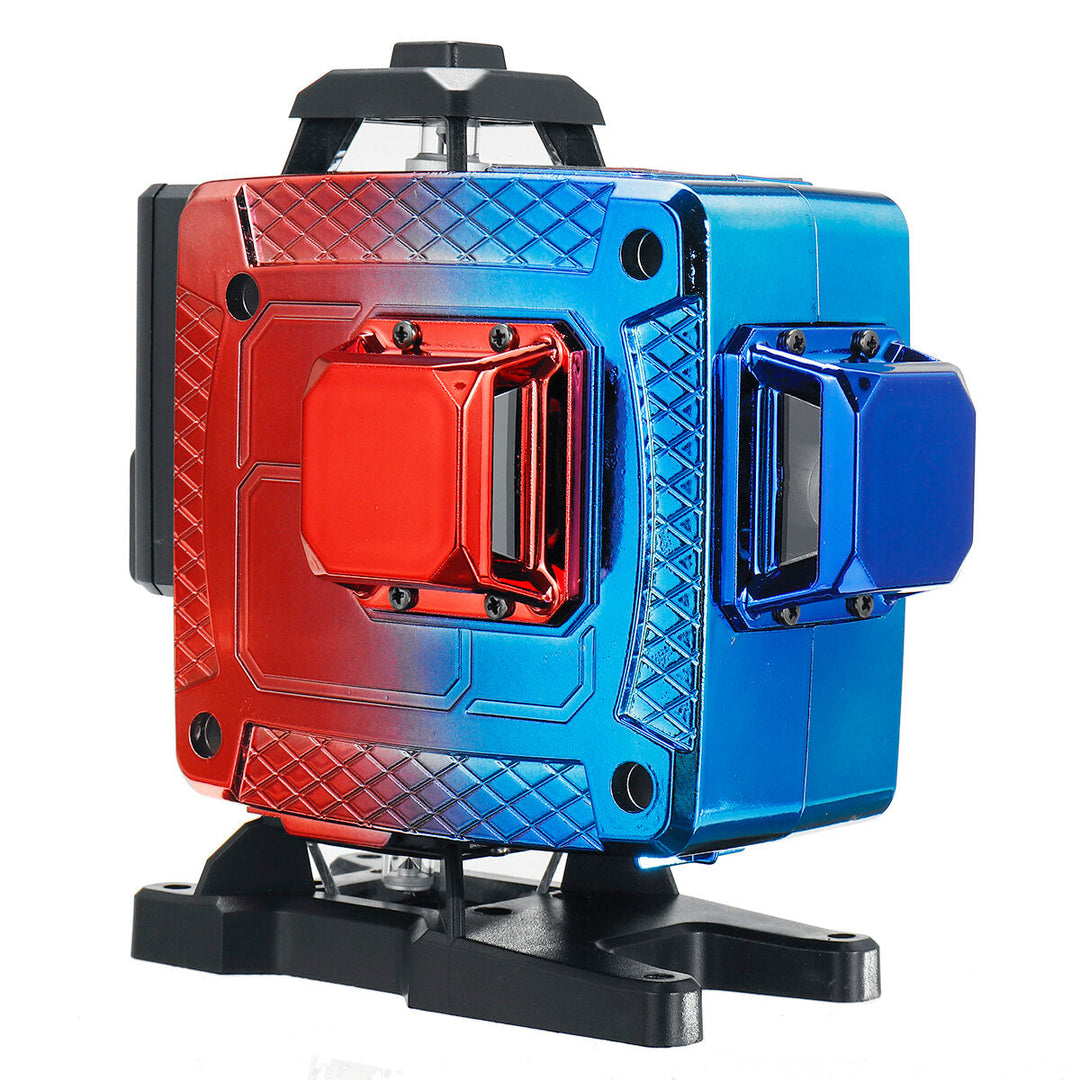 16 Line 4D Colorful Green Light Laser Level Single,Dual Battery 360 Horizontal Vertical Cross Measurement Image 7