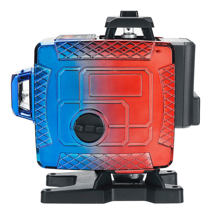 16 Line 4D Colorful Green Light Laser Level Single,Dual Battery 360 Horizontal Vertical Cross Measurement Image 8