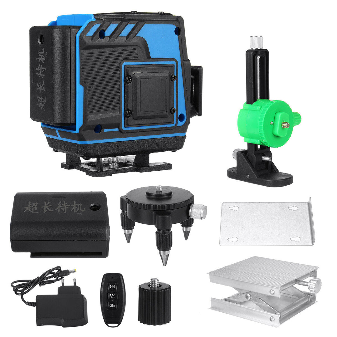 16,12,8 Line 360 Horizontal And Vertical Laser Level Self-Leveling Measurement Super Strong Green Laser Image 1