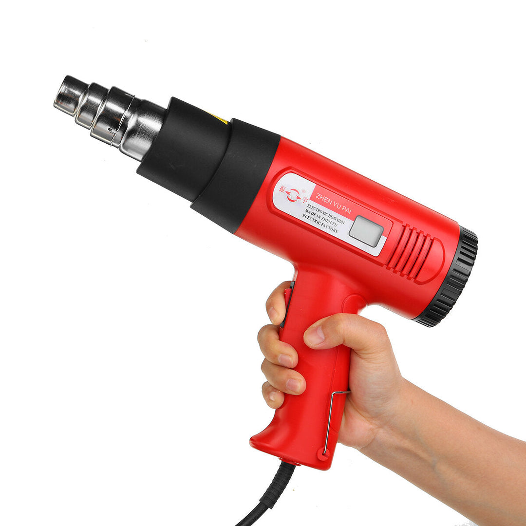 1600W,2000W Industry Grade Plastic Welding Hot Air Torch Machine Adjustable Temperature Tool Image 6