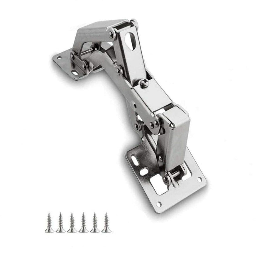 165 Degree Hydraulic Door Cabinet Hinge Full Overlay Cupboard Corner Hinge Adjustable Mounting Hinges Soft Closing Image 1